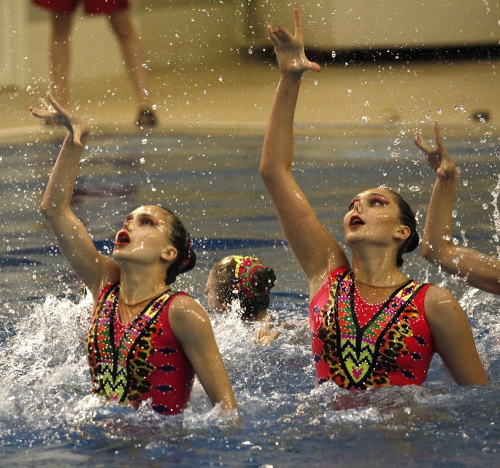 Synchronised swimming Barcelona 14 July 2003