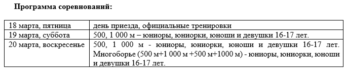 Конькобежный спорт Коломна на призы Муратова программа